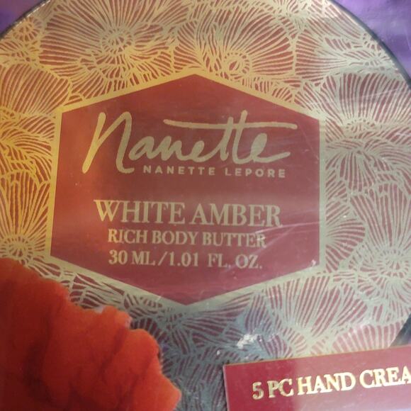 Nanette Lepore Skin Therapy Set Hand Cream Body Butter Orange Rose Amber Gift - Picture 6 of 7